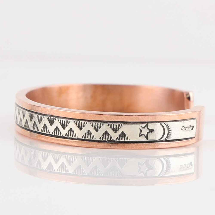 Silver on Copper Cuff