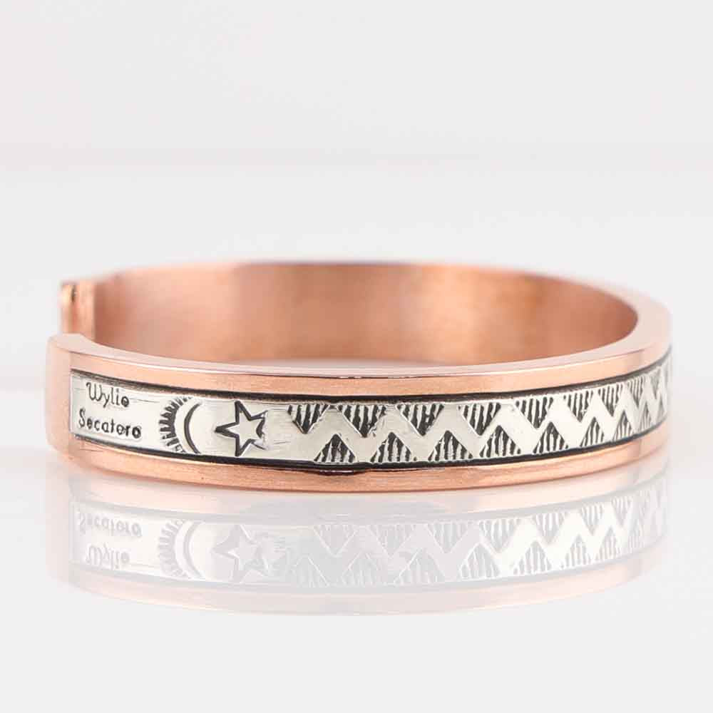 Silver on Copper Cuff