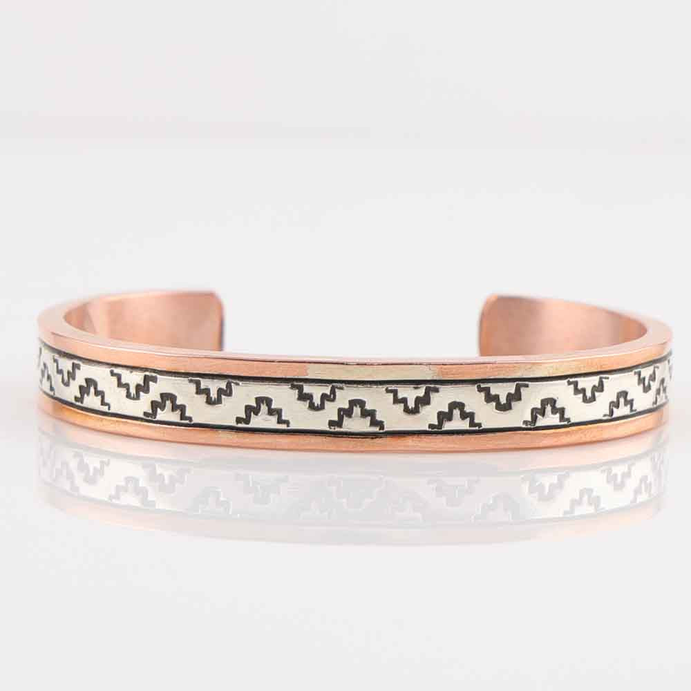Silver on Copper Cuff