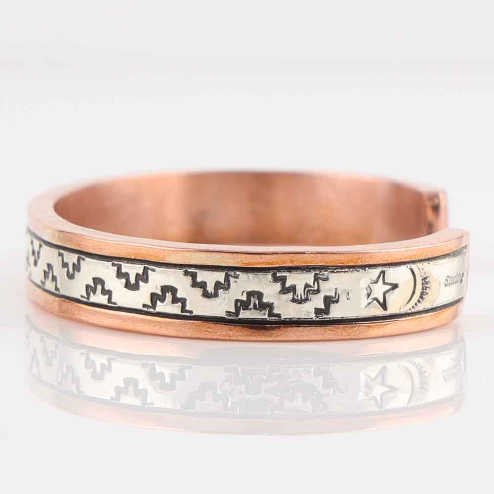 Silver on Copper Cuff