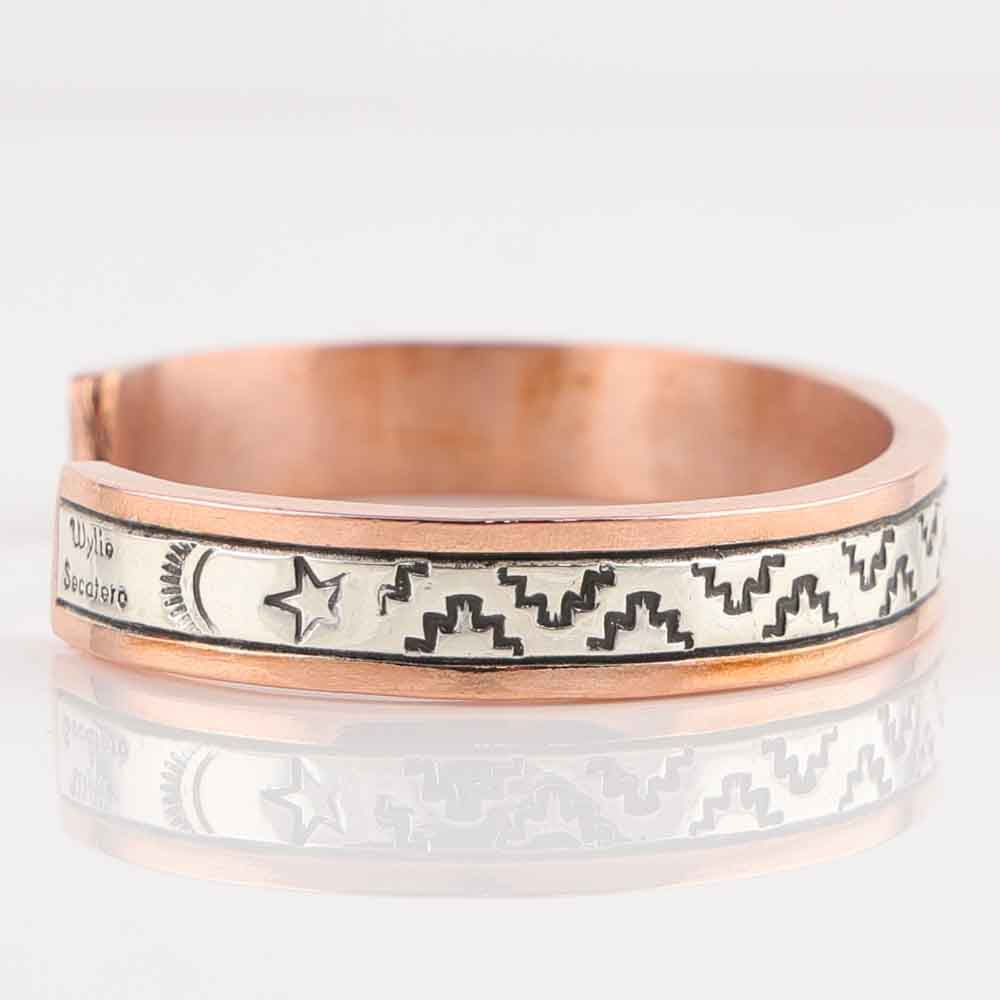 Silver on Copper Cuff