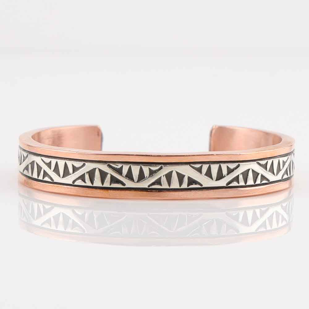 Silver on Copper Cuff