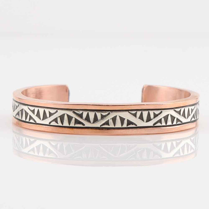Silver on Copper Cuff