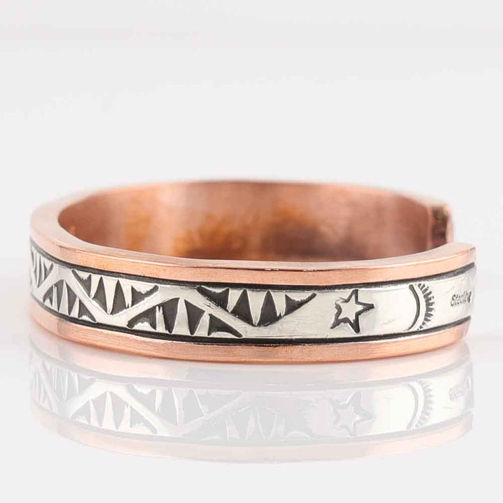 Silver on Copper Cuff
