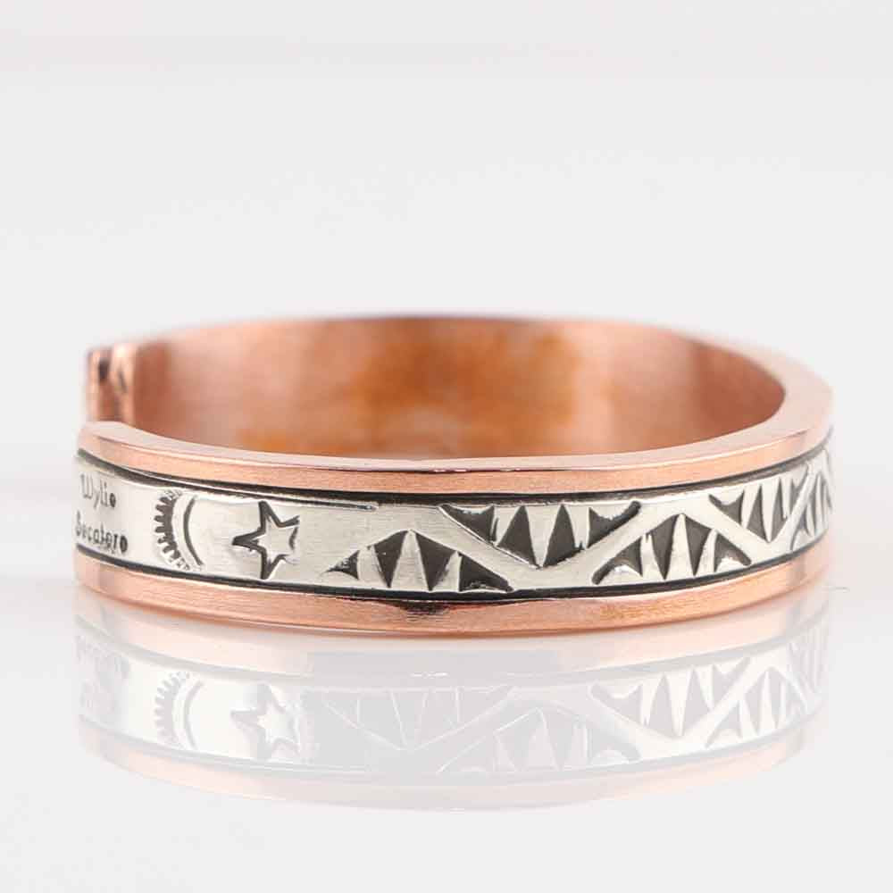Silver on Copper Cuff