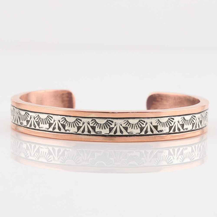 Silver on Copper Cuff