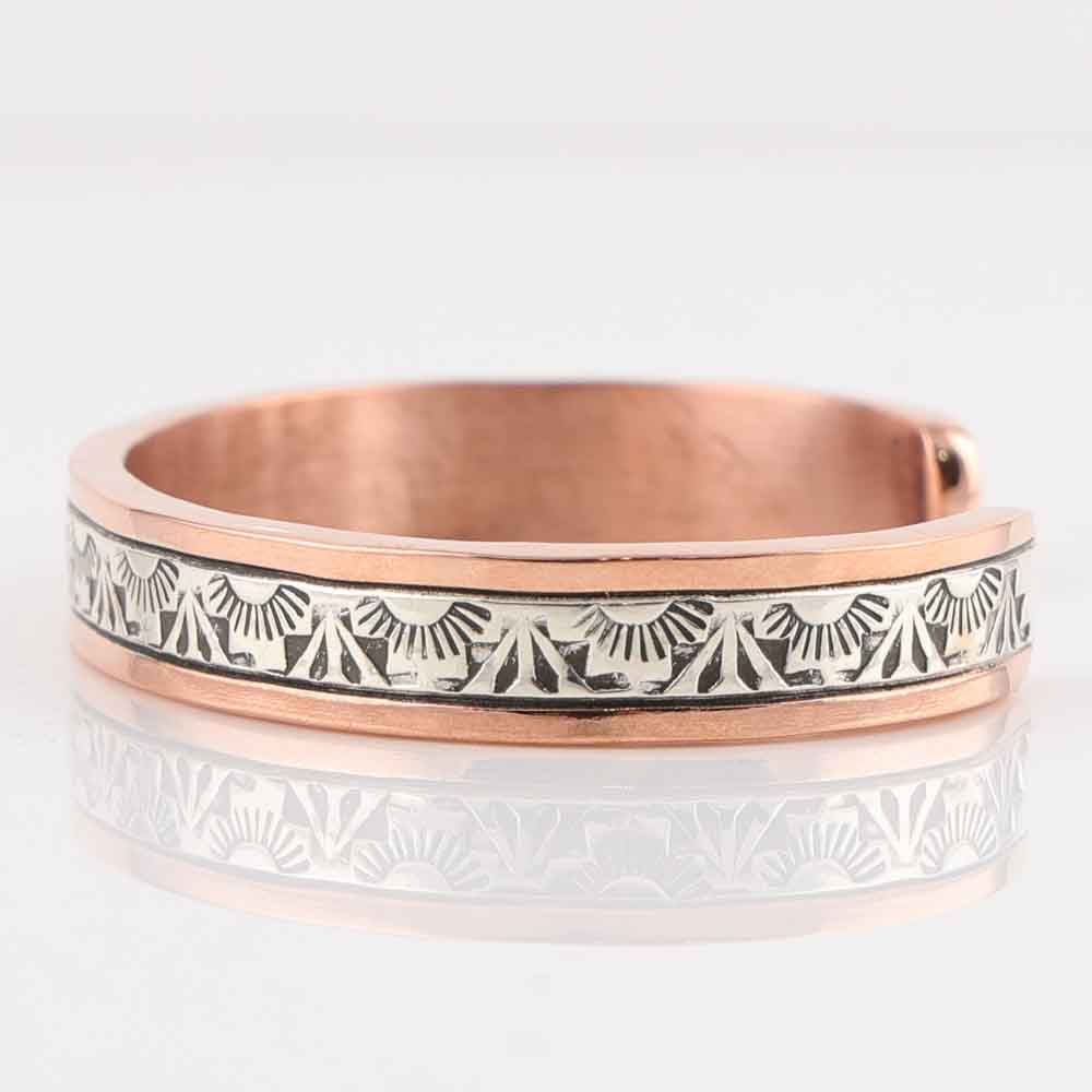 Silver on Copper Cuff