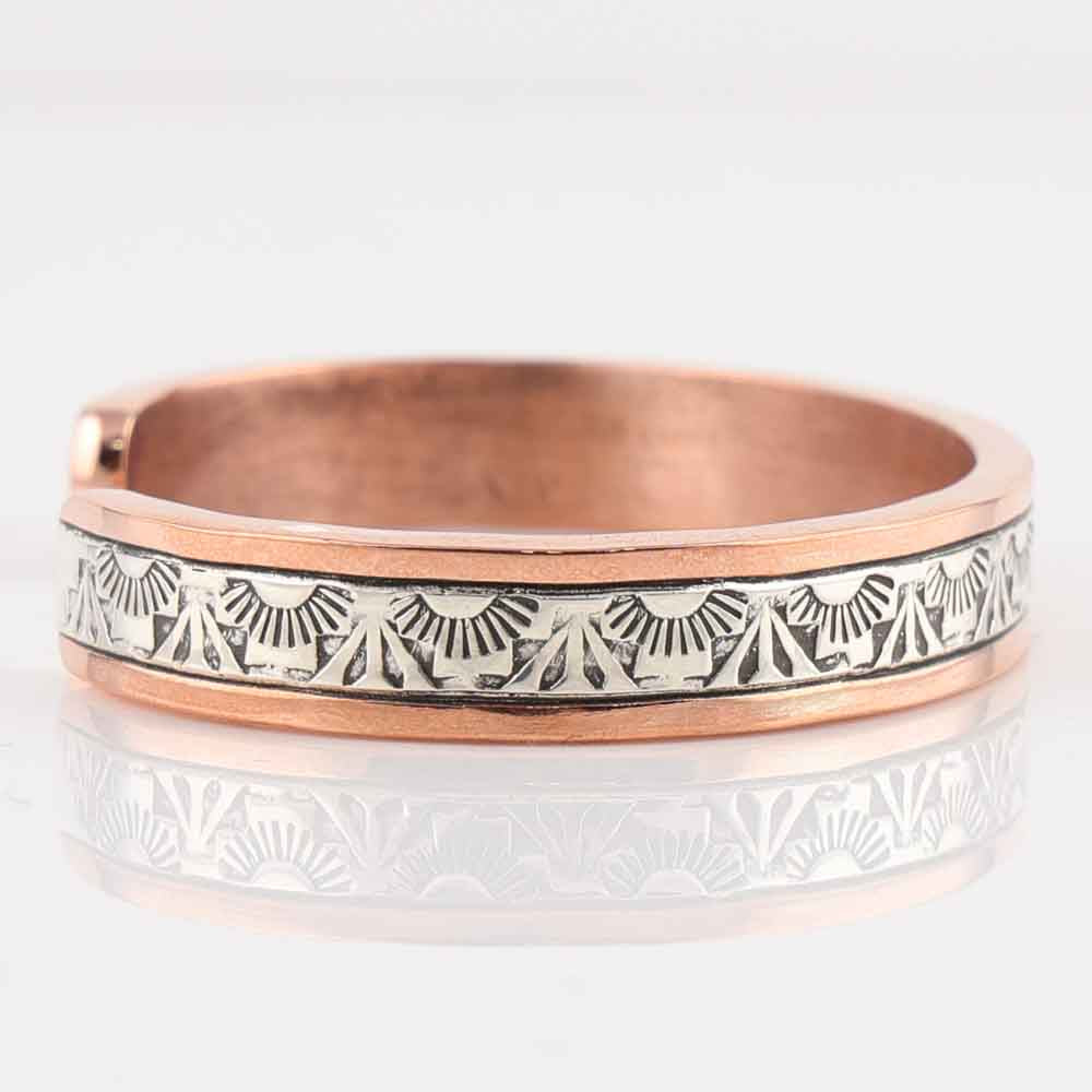 Silver on Copper Cuff