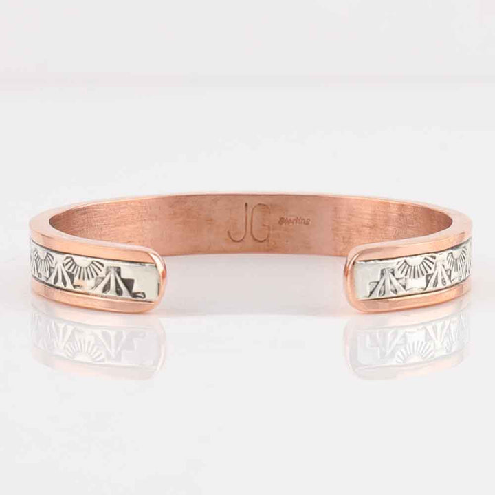 Silver on Copper Cuff
