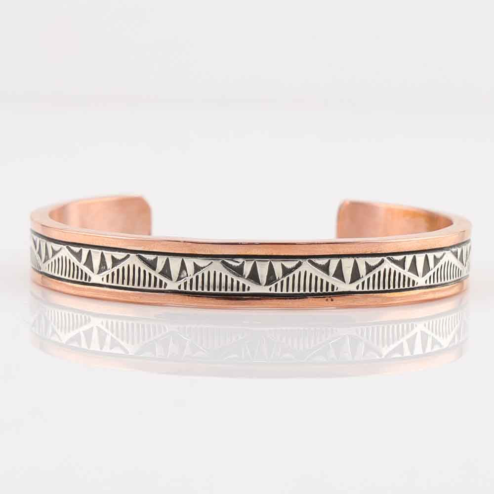 Silver on Copper Cuff