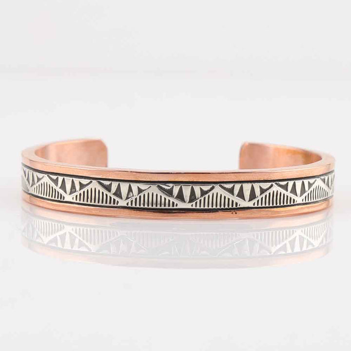 Silver on Copper Cuff