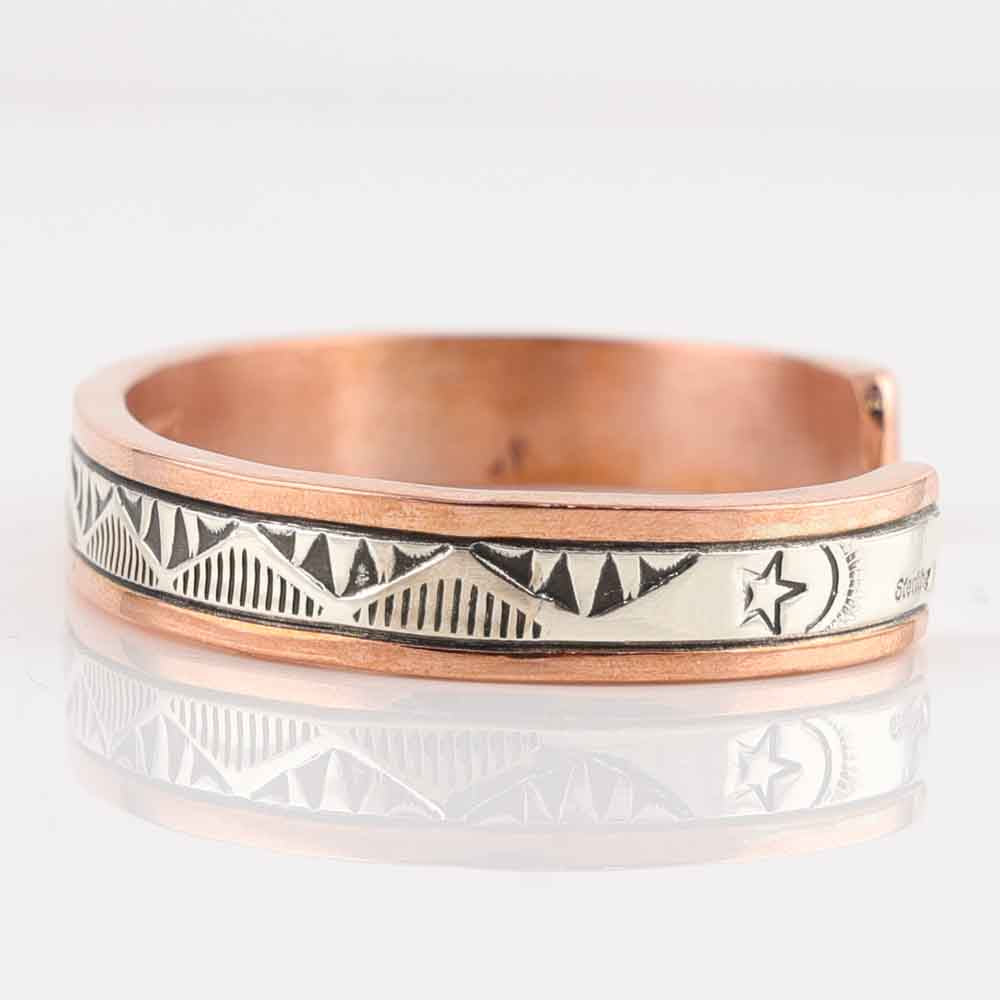 Silver on Copper Cuff