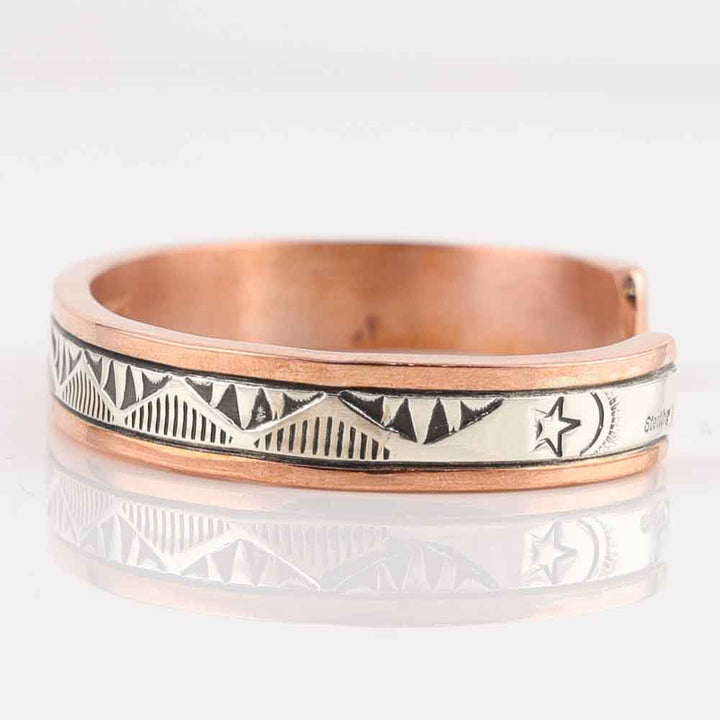 Silver on Copper Cuff