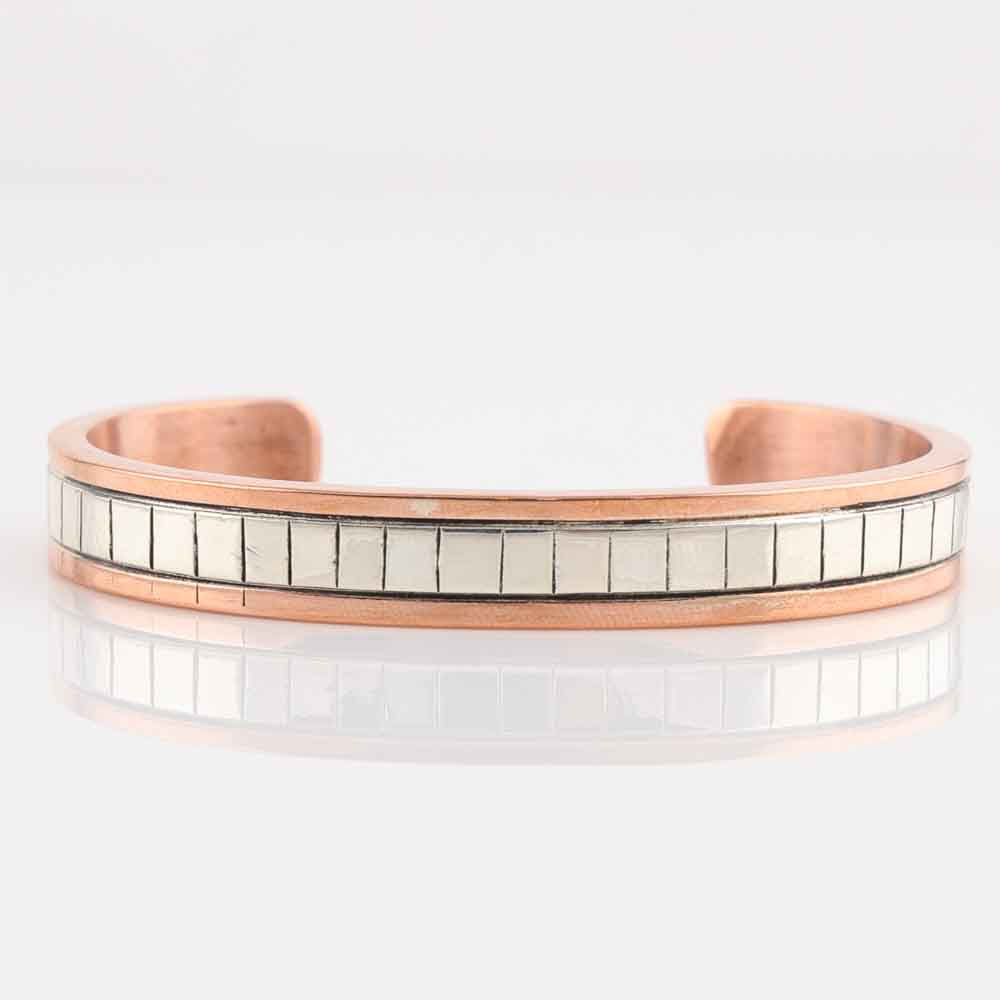 Silver on Copper Cuff