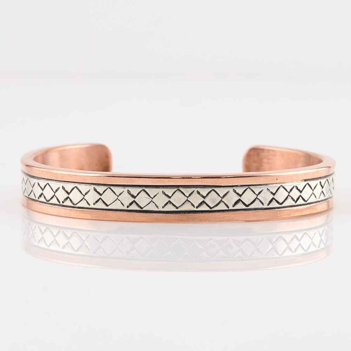 Silver on Copper Cuff