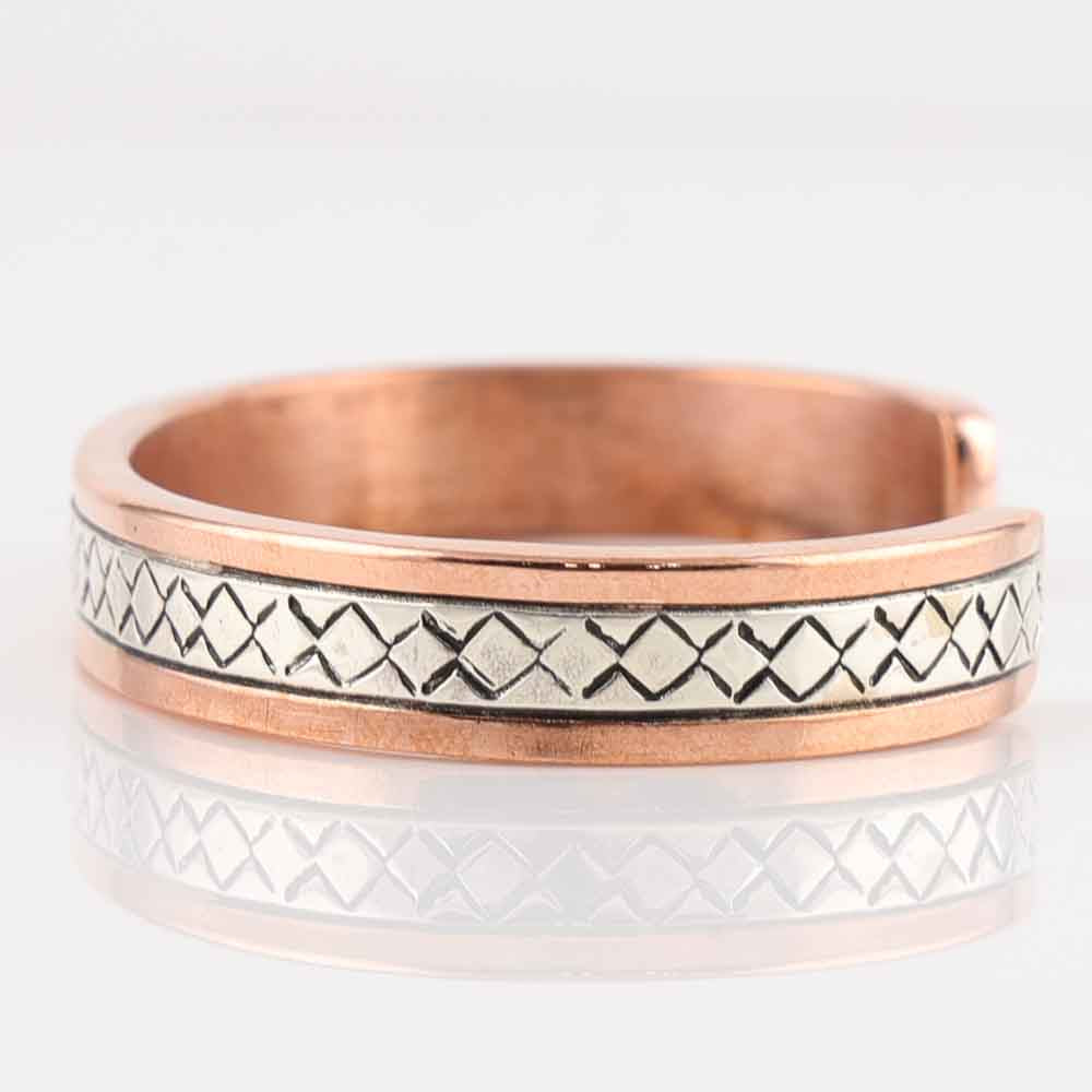 Silver on Copper Cuff