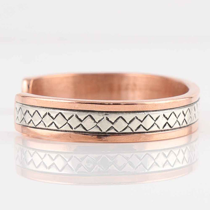 Silver on Copper Cuff