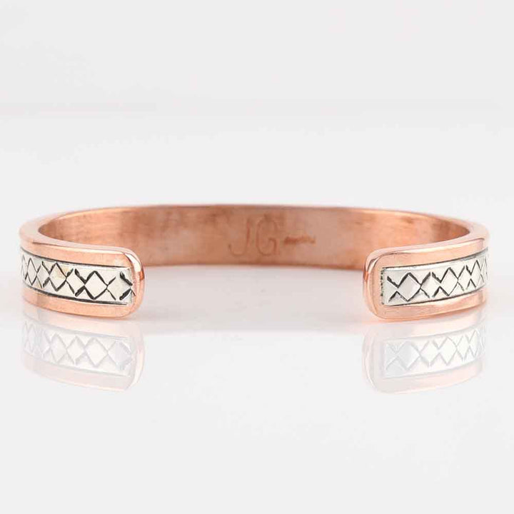 Silver on Copper Cuff