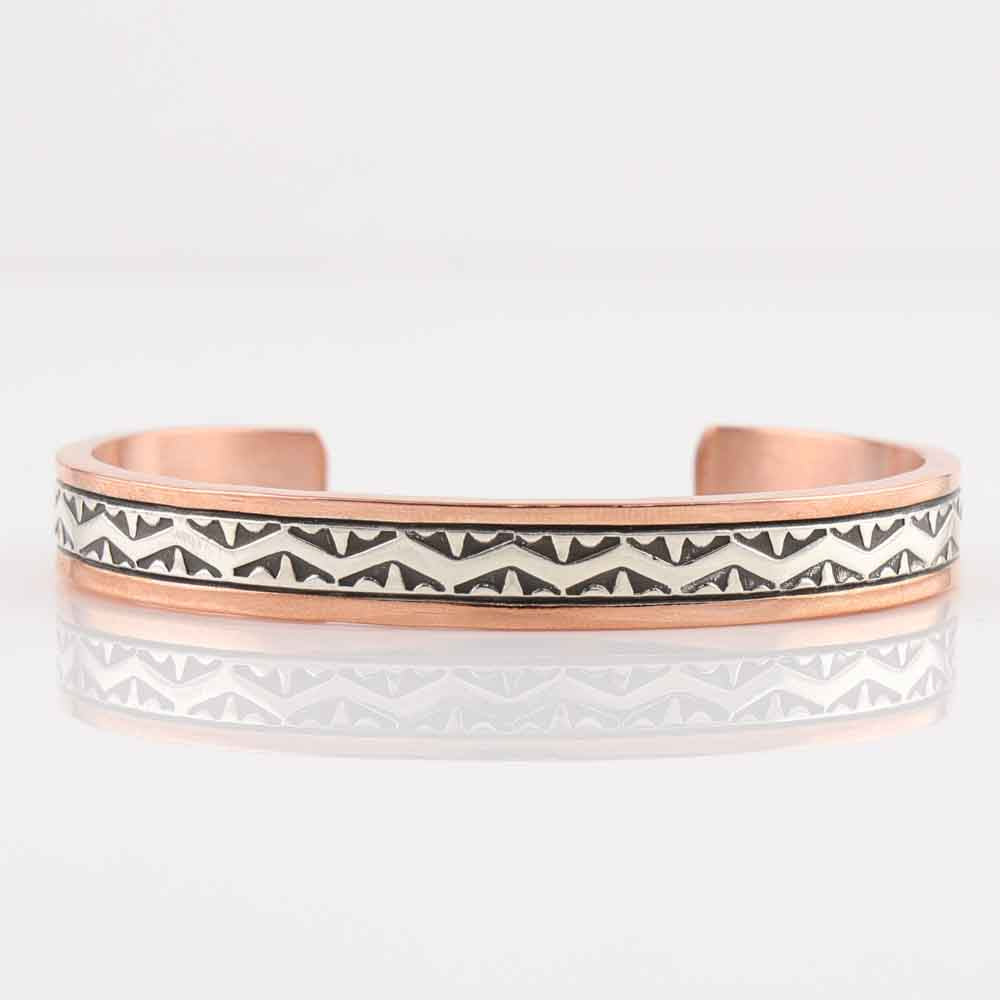 Silver on Copper Cuff
