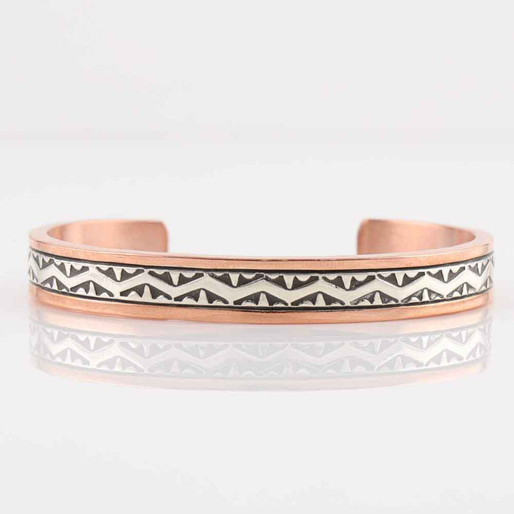 Silver on Copper Cuff