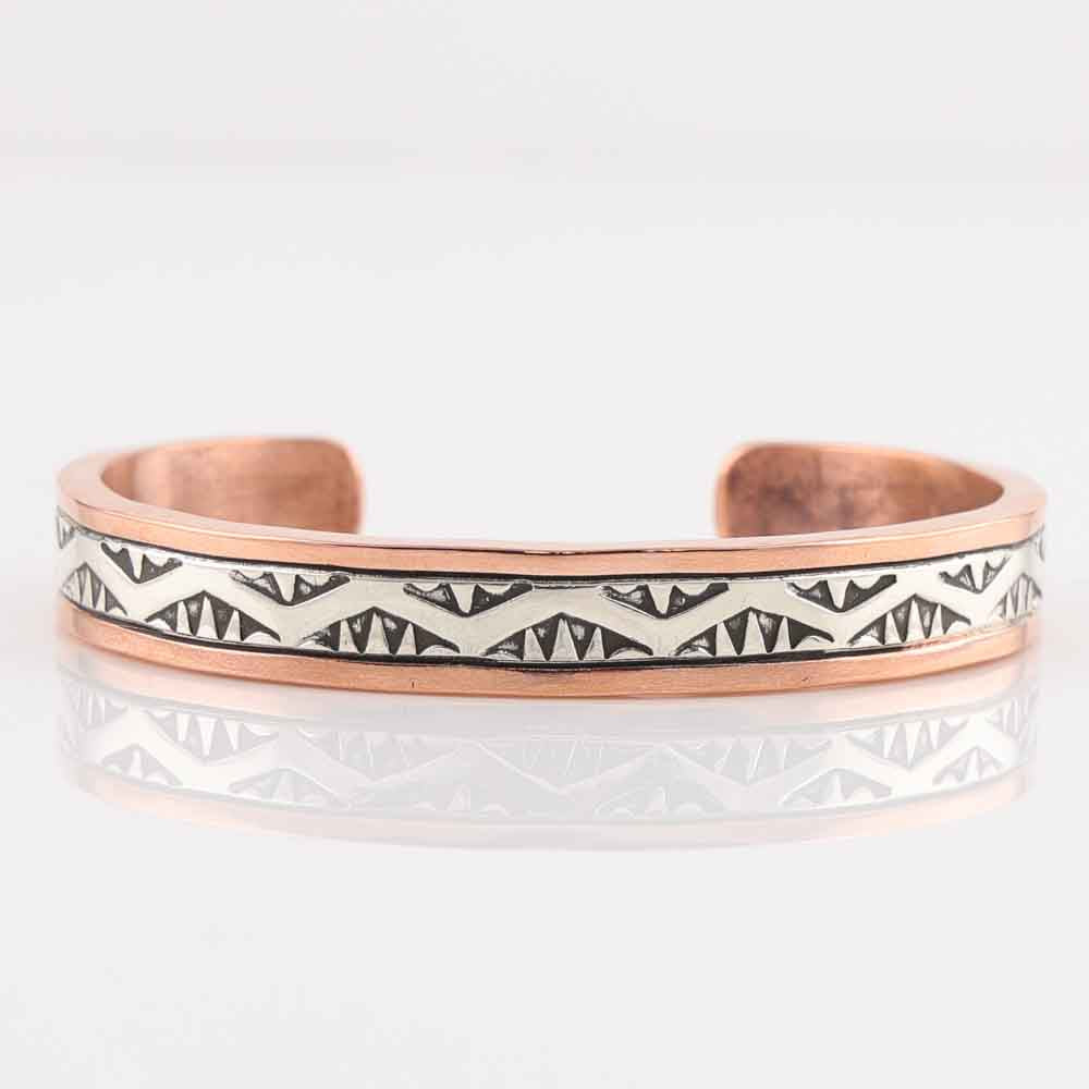 Silver on Copper Cuff