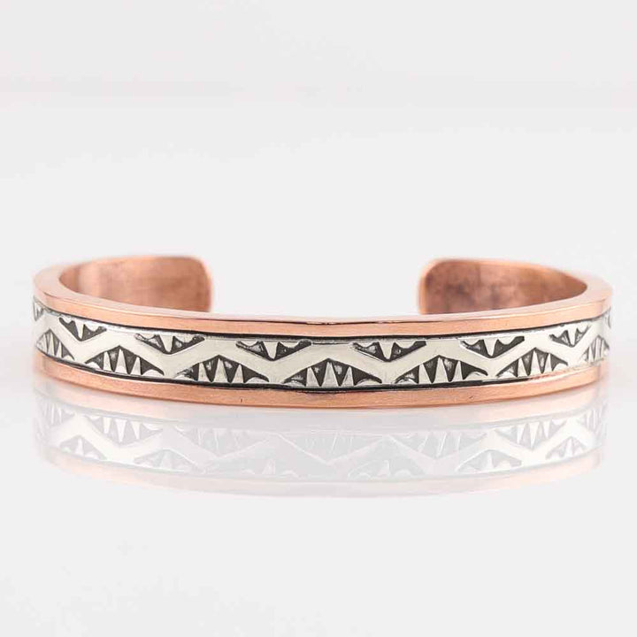 Silver on Copper Cuff