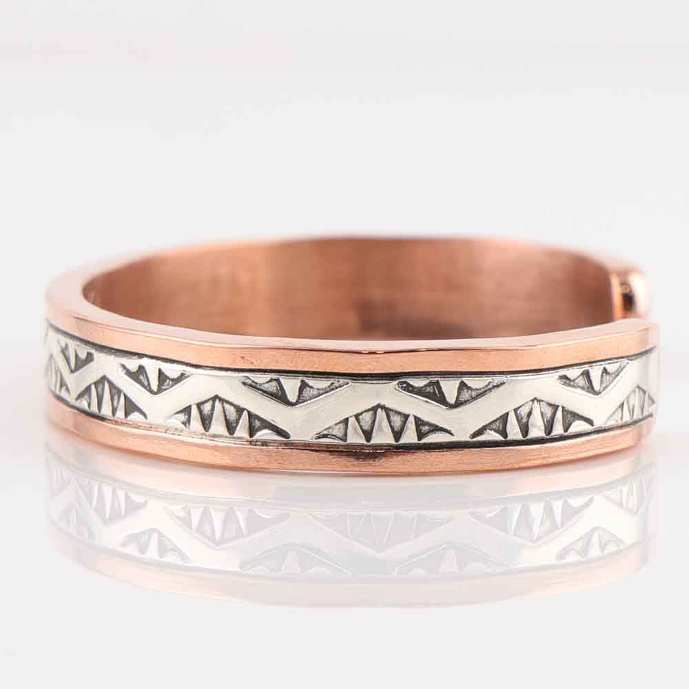 Silver on Copper Cuff