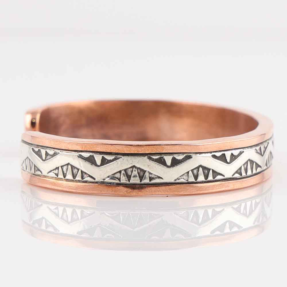 Silver on Copper Cuff