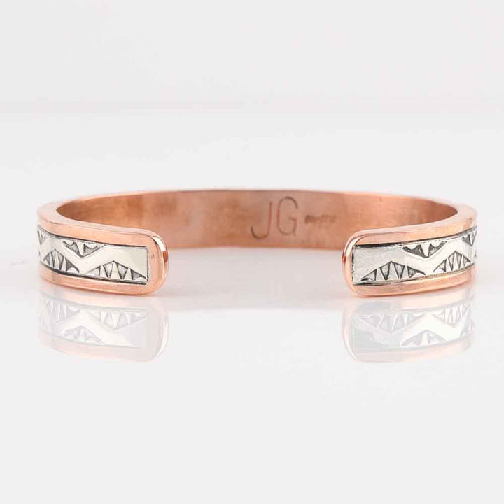 Silver on Copper Cuff
