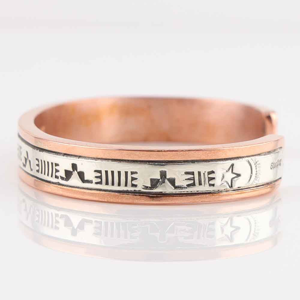 Silver on Copper Cuff