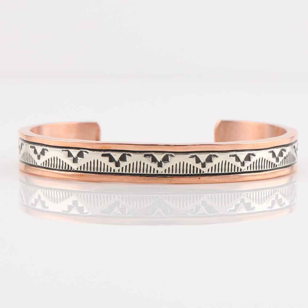 Silver on Copper Cuff