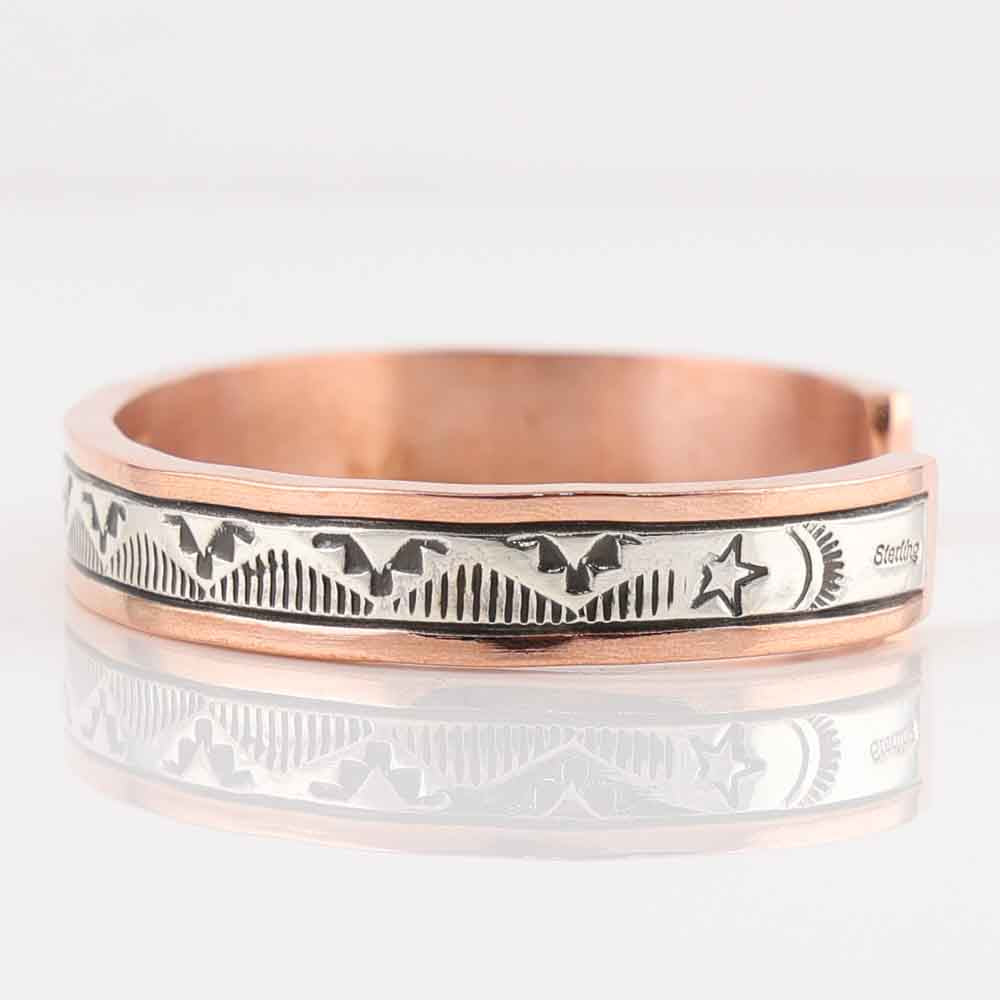 Silver on Copper Cuff