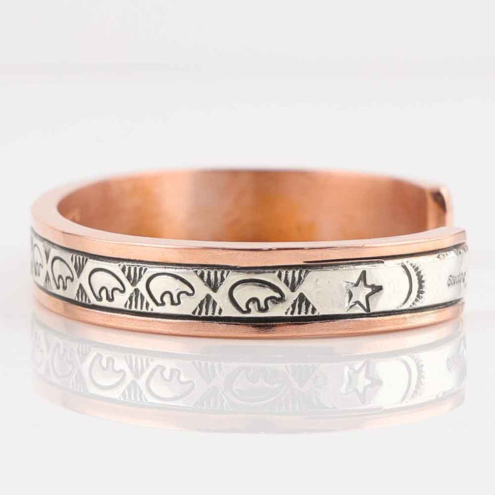 Silver on Copper Cuff