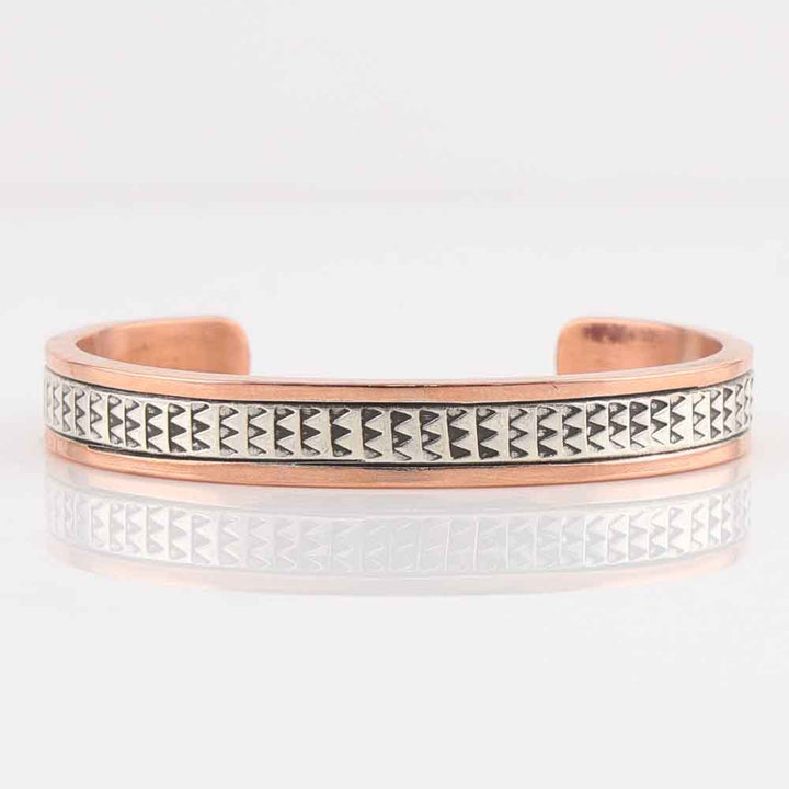Silver on Copper Cuff