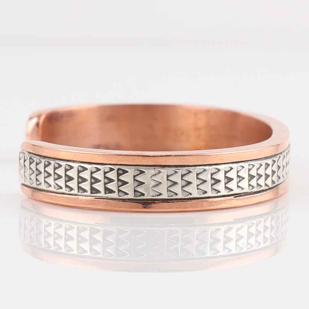 Silver on Copper Cuff