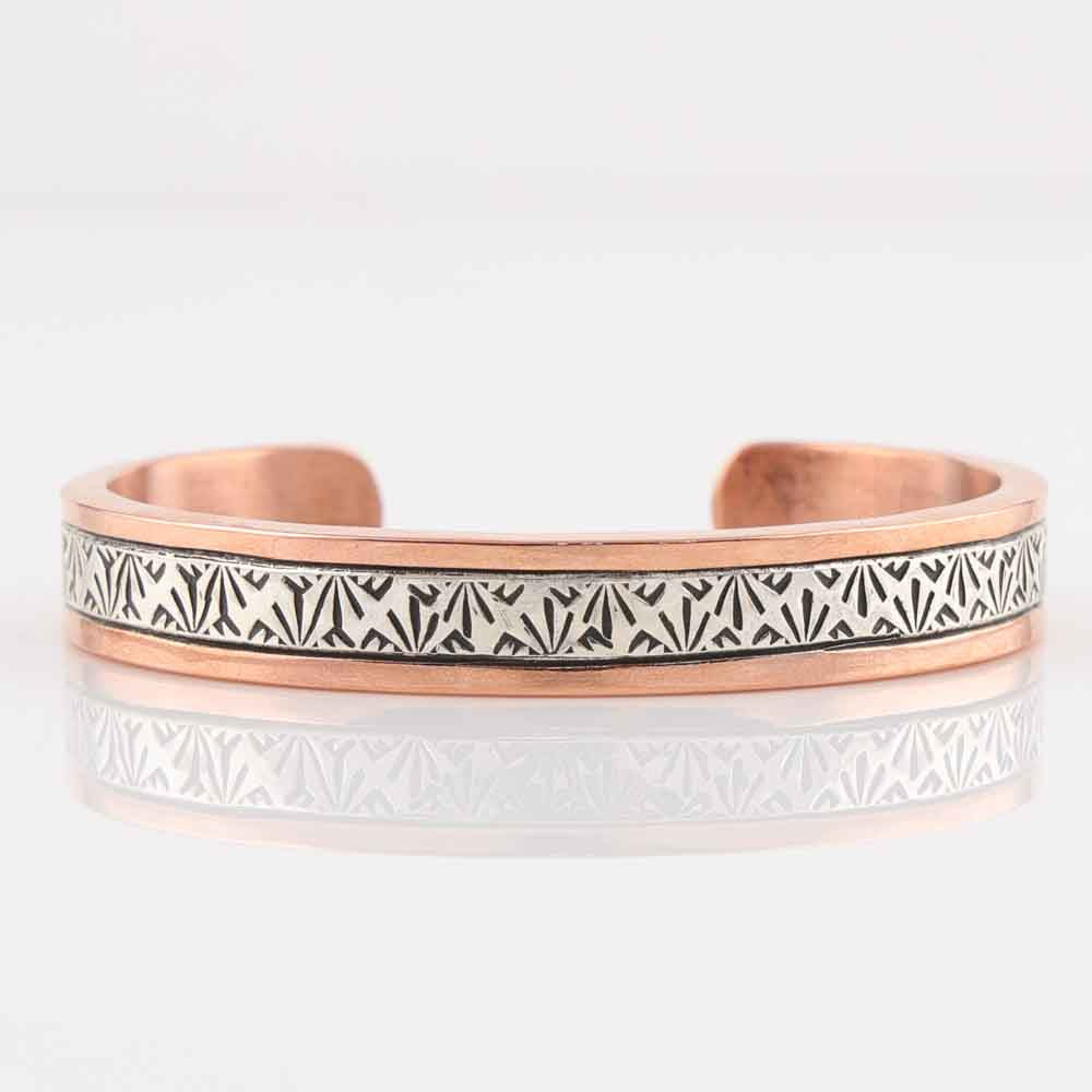 Silver on Copper Cuff