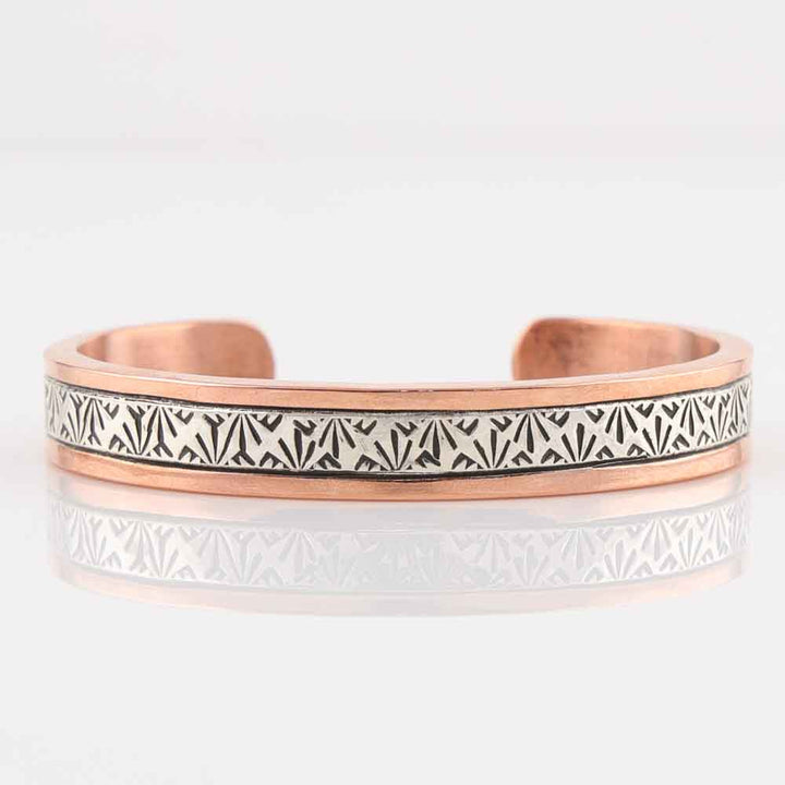Silver on Copper Cuff