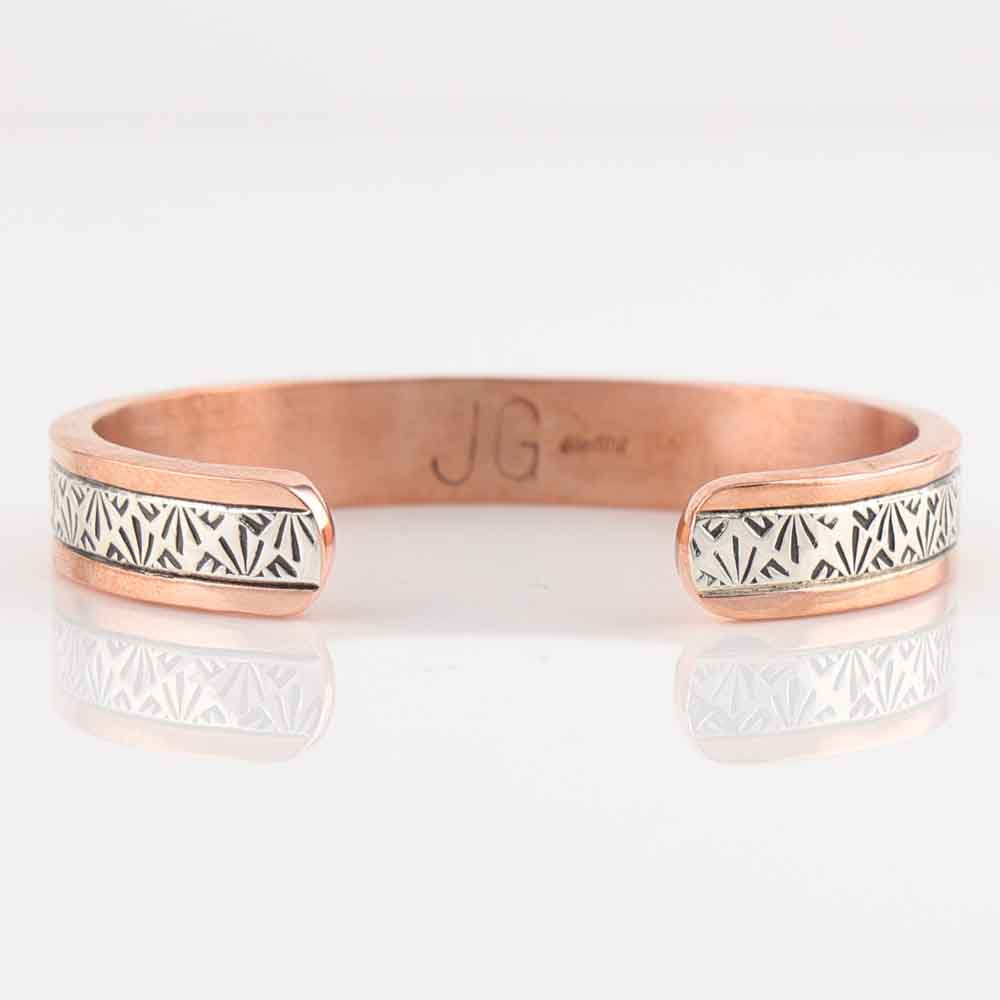 Silver on Copper Cuff