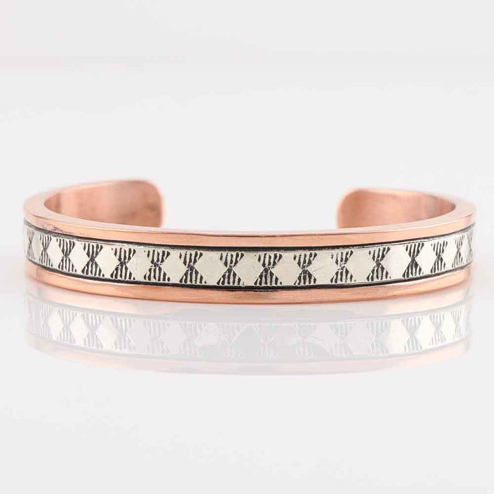 Silver on Copper Cuff