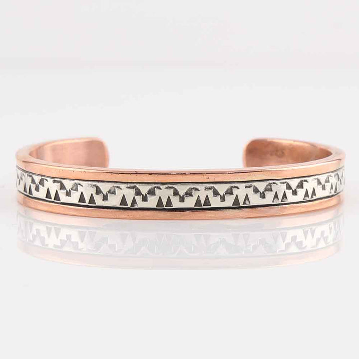 Silver on Copper Cuff