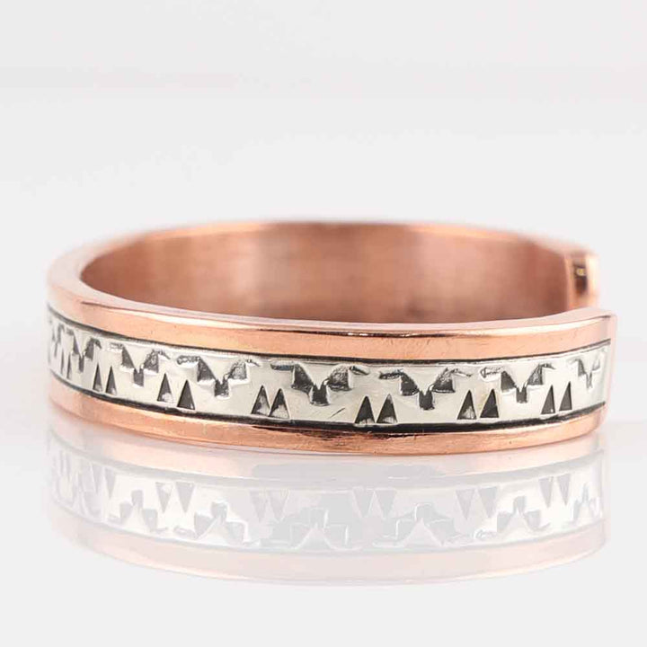 Silver on Copper Cuff