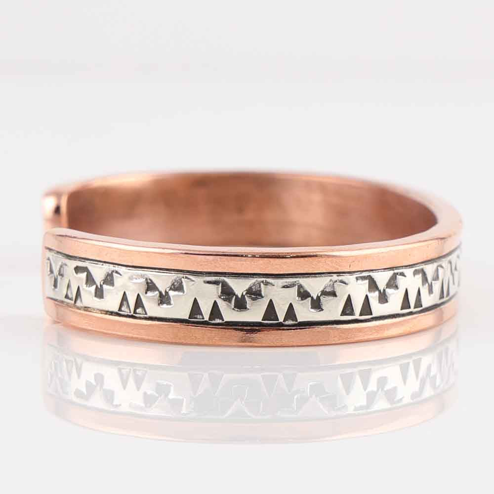 Silver on Copper Cuff