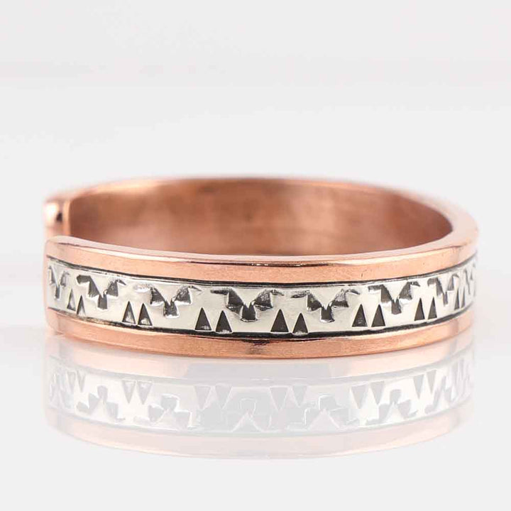 Silver on Copper Cuff