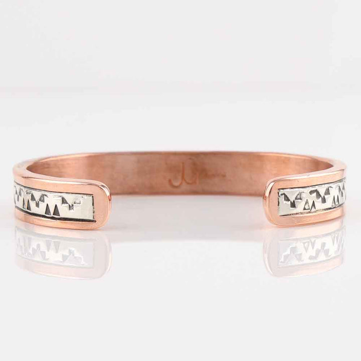 Silver on Copper Cuff