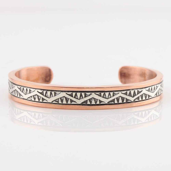 Silver on Copper Cuff