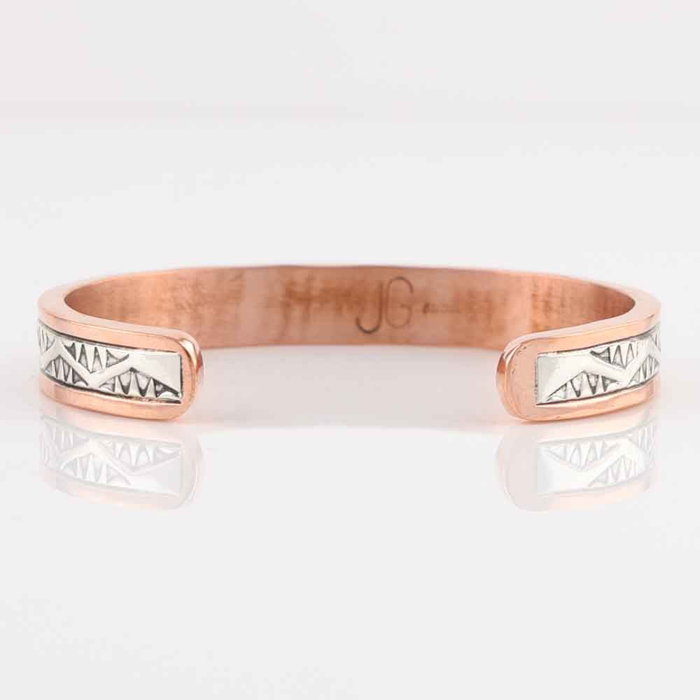 Silver on Copper Cuff