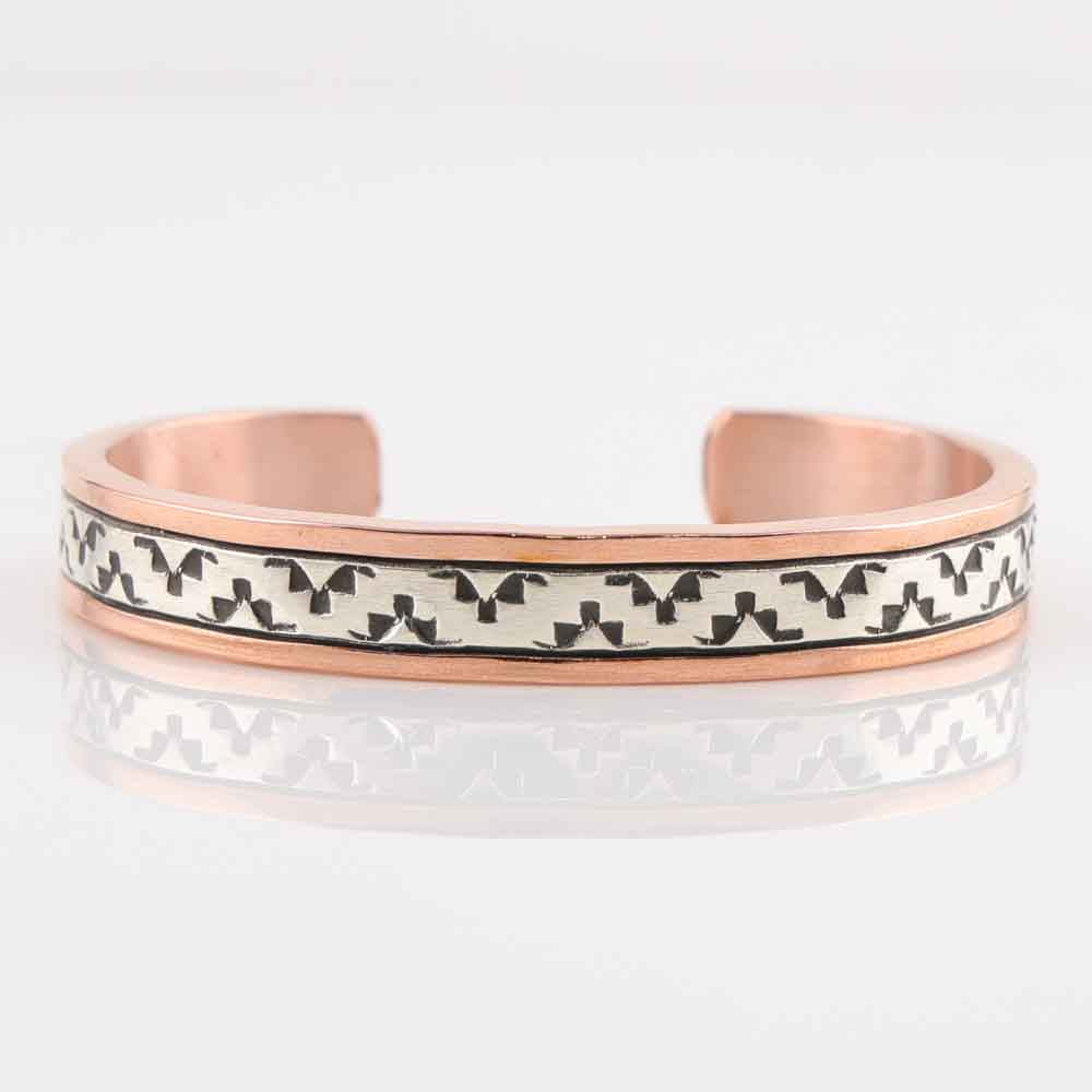 Silver on Copper Cuff
