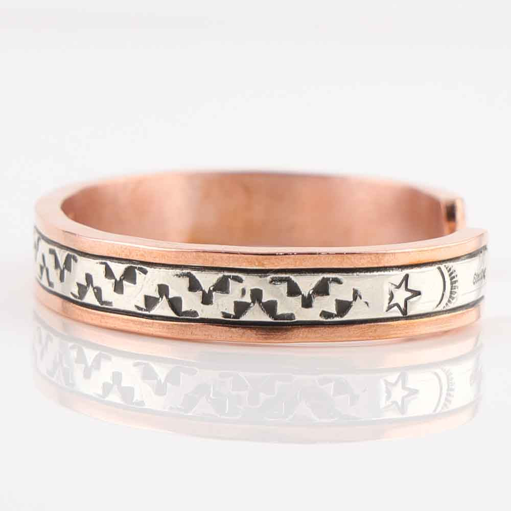 Silver on Copper Cuff