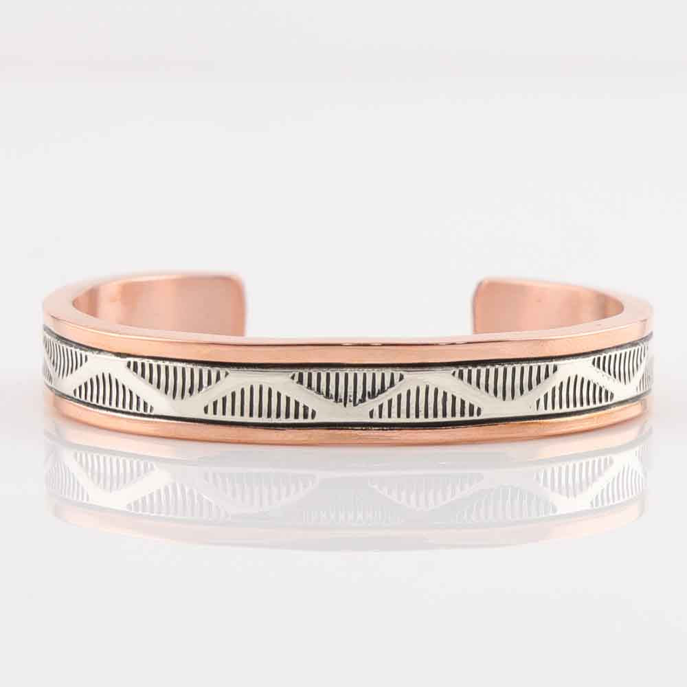 Silver on Copper Cuff