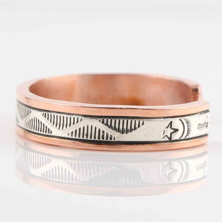Silver on Copper Cuff